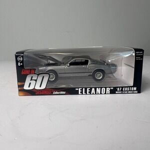 Greenlight Eleanor 67 Custom Mustang Unisex‎ 1:64 Silver Diecast Gone 60 Seconds
